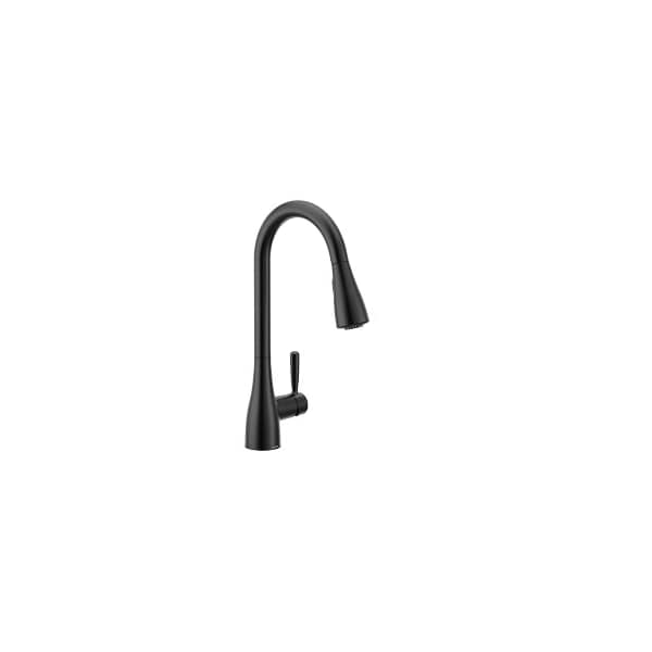 Moen Doherty One-Handle High Arc Pulldown Kitchen Faucet in Matte Black 87260BL - main